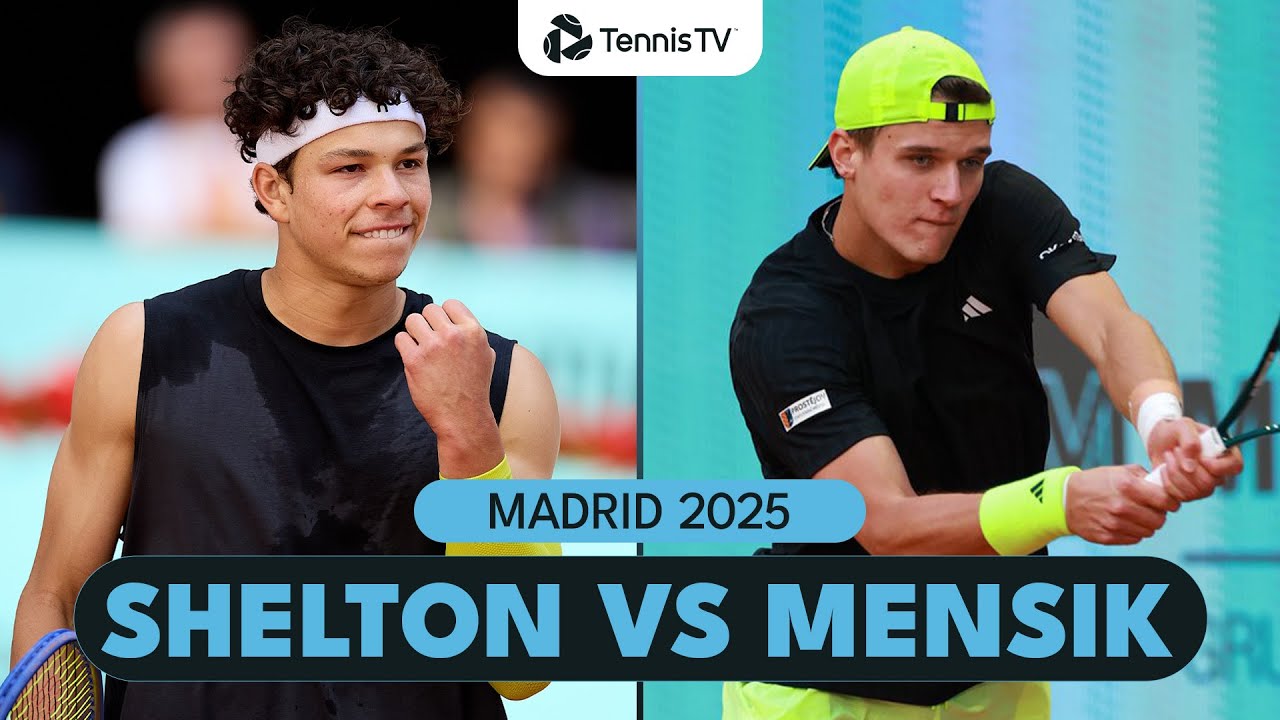 Ben Shelton vs Jakub Mensik Match Highlights | Madrid 2025 Highlights