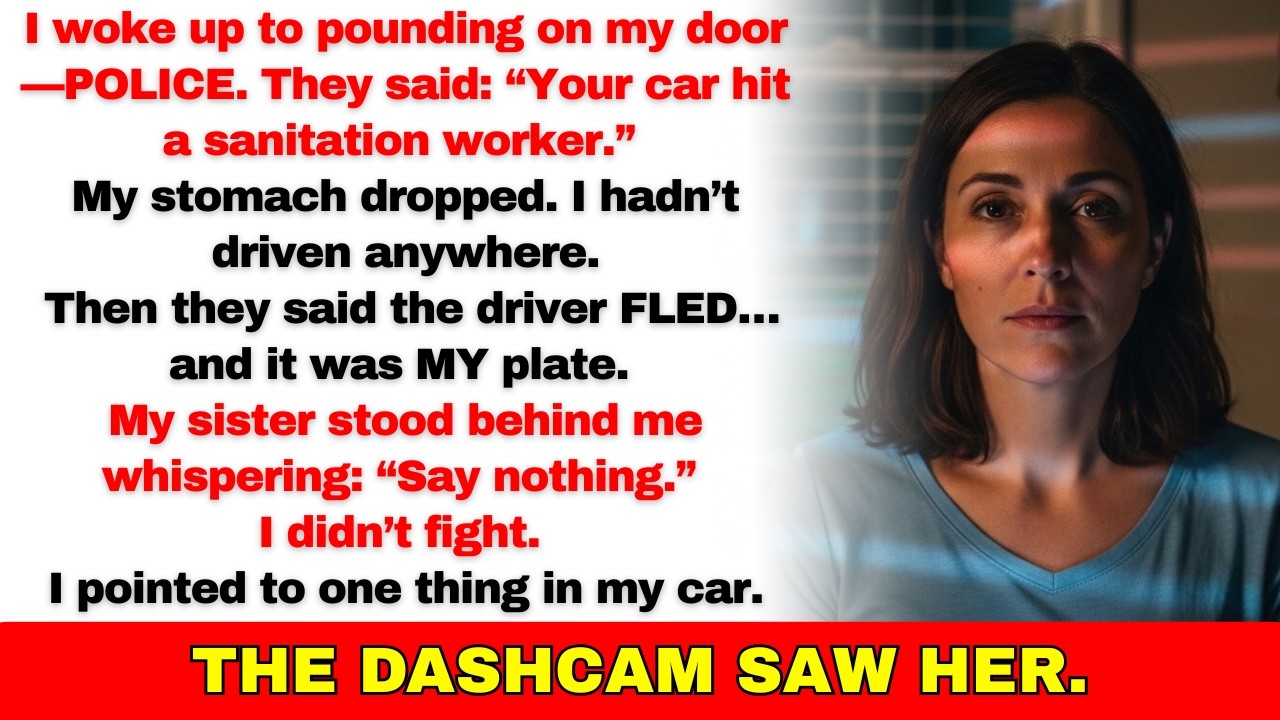 My Sister Hit a Sanitation Worker in My Car—Blamed Me… Cops Pulled Me From Home—Dashcam Saw Her and…