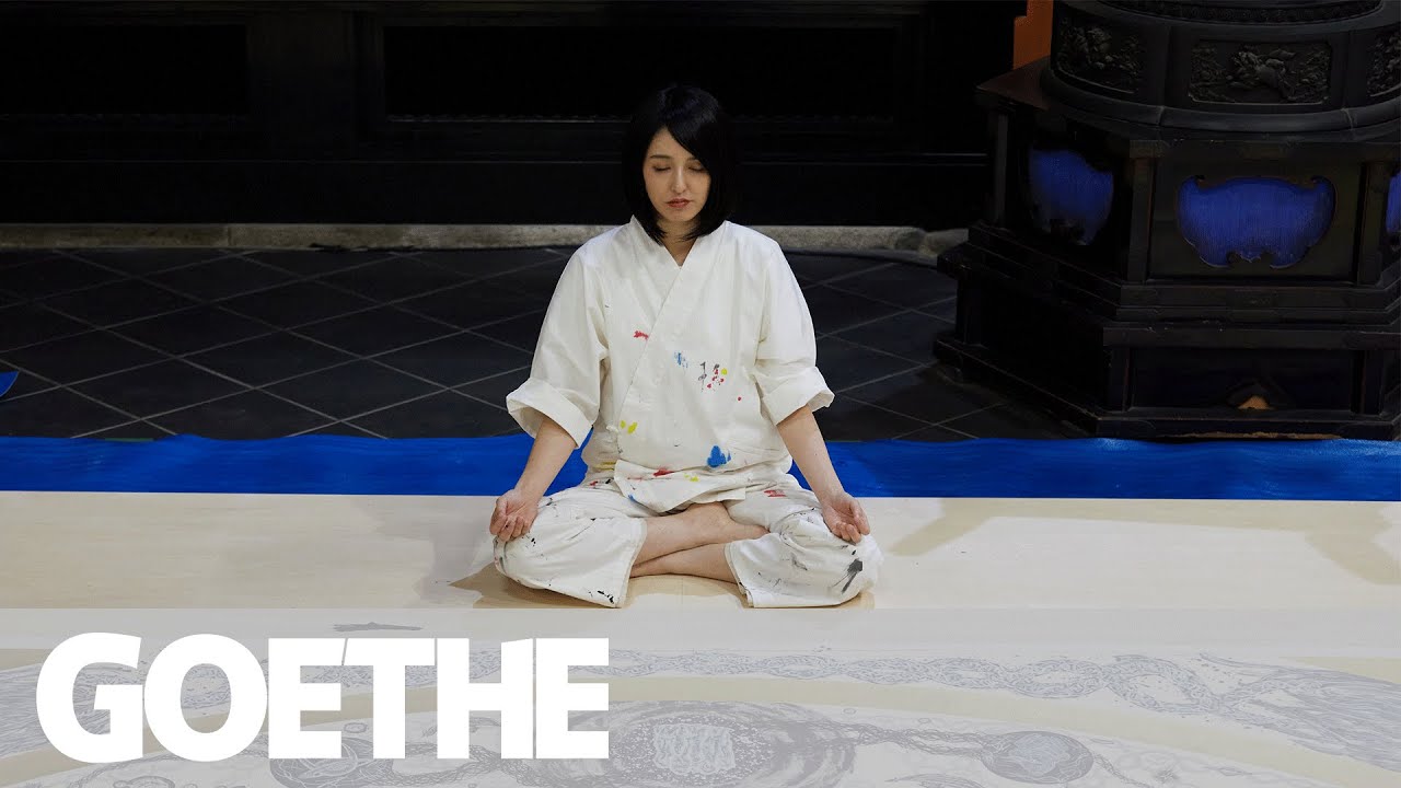 【小松美羽】曼荼羅の制作風景に密着！｜魂を癒す祈りの曼荼羅｜GOETHE