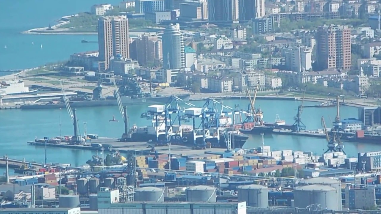 Новороссийск с высоты 500 м