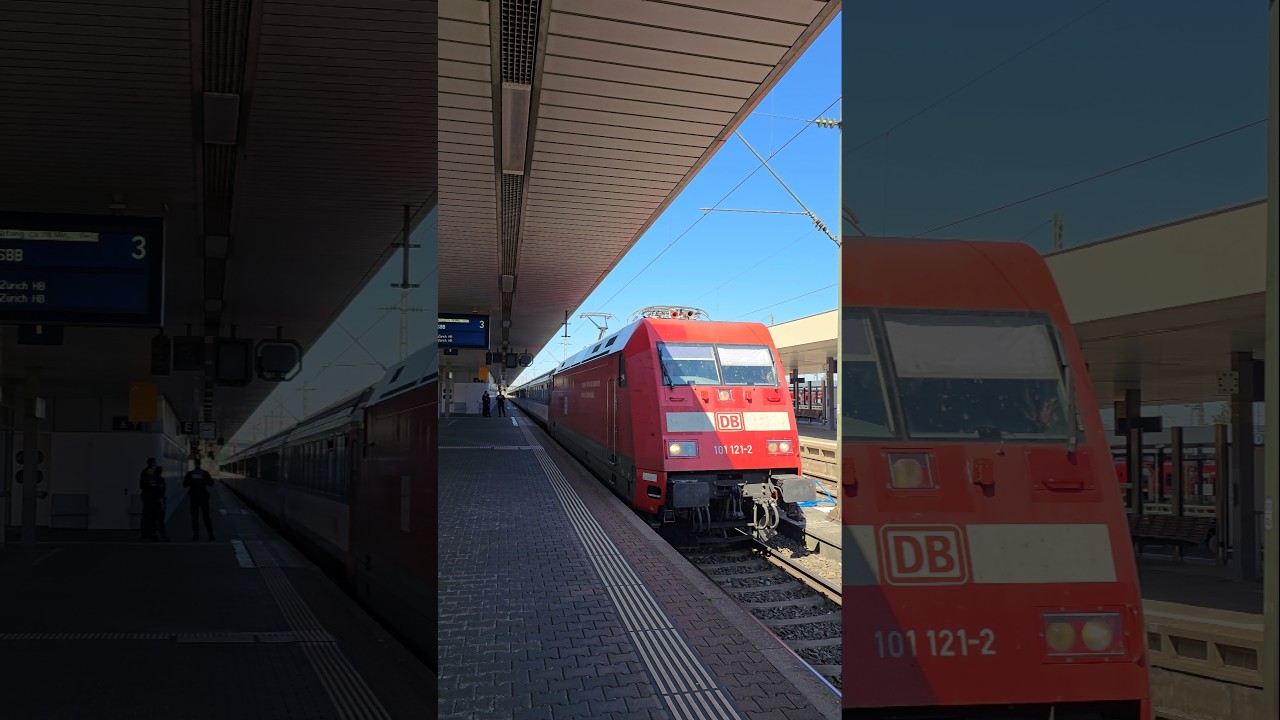 DB 101 121-2 in Basel Bad Bf Schweiz🇨🇭#deutschebahn #br101 #sbb #trainspotting #travel #shorts #yt