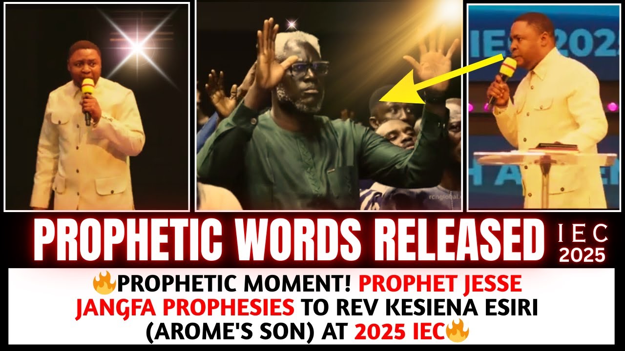 🔥Prophetic Moment! Prophet Jesse Jangfa Prophesies to Rev Kesiena Esiri (Arome's Son) at 2025 IEC🔥