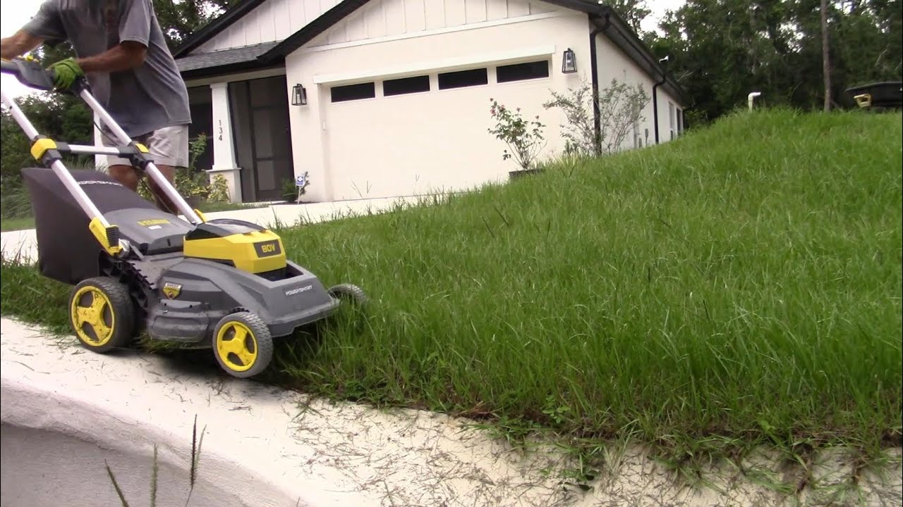Real time mowing with my 80V electric 26