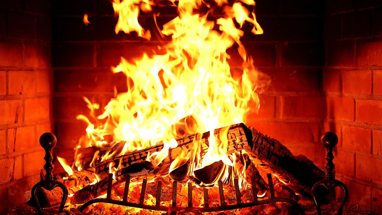 🔥 Fireplace 4K UHD! Fireplace with Crackling Fire Sounds. Fireplace Ambience