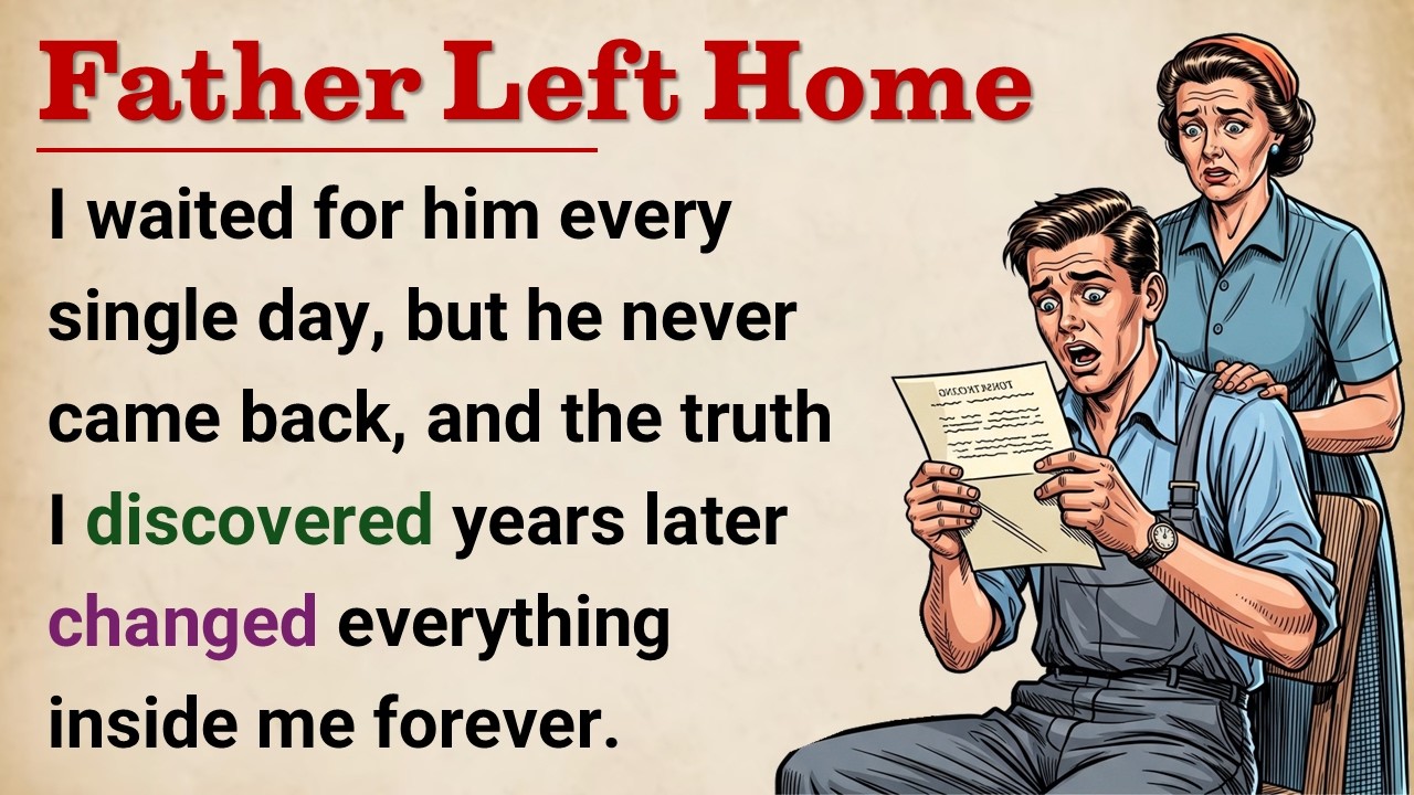 Learn English With Story 🔥 Father Left Home | Level 4 English Listening Practice || Graded Reader 📚