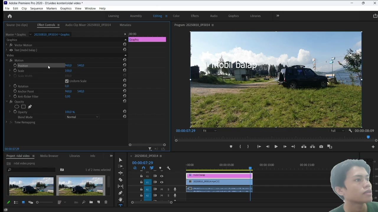 Tutorial memakai Adobe premier pro