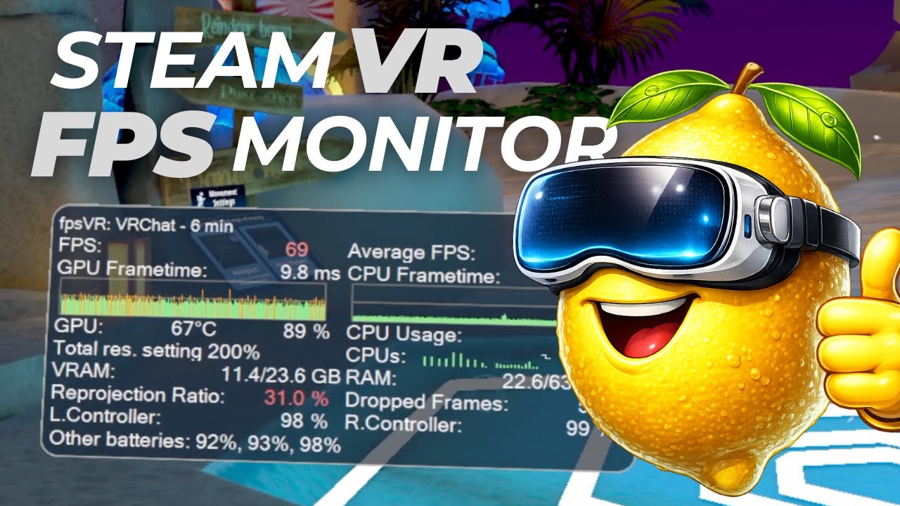 Every VR player needs this tool! (fpsVR FPS/Performance Monitor)