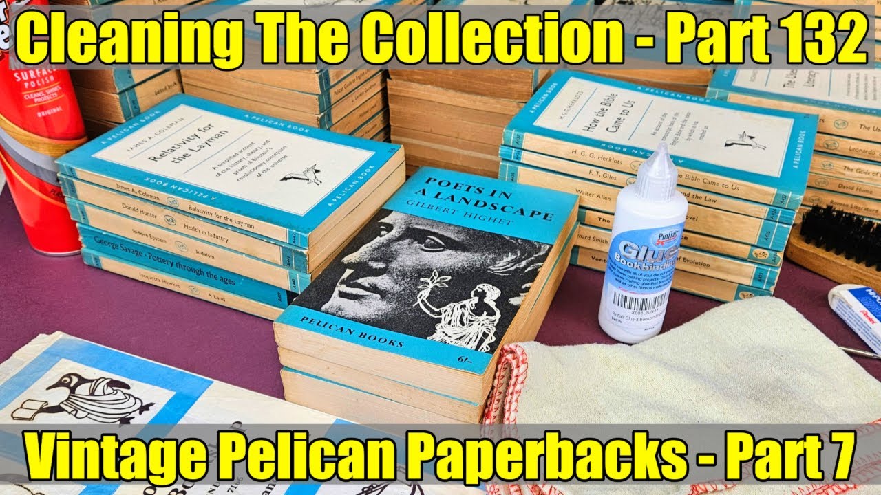 Unintentional ASMR - Cleaning The Collection - Part 132 - Vintage Pelican Paperbacks - Part 7