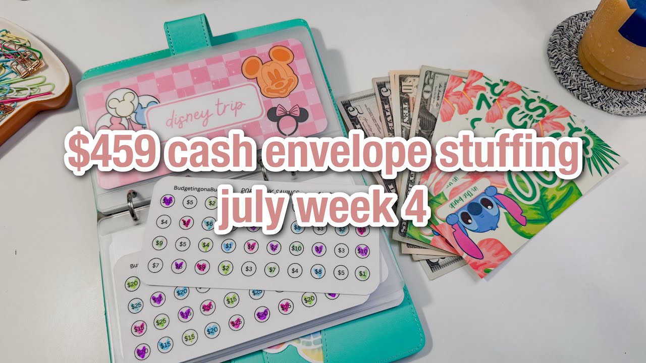 CASH ENVELOPE AND SINKING FUNDS STUFFING | 24 yr old low income budget | july week 4