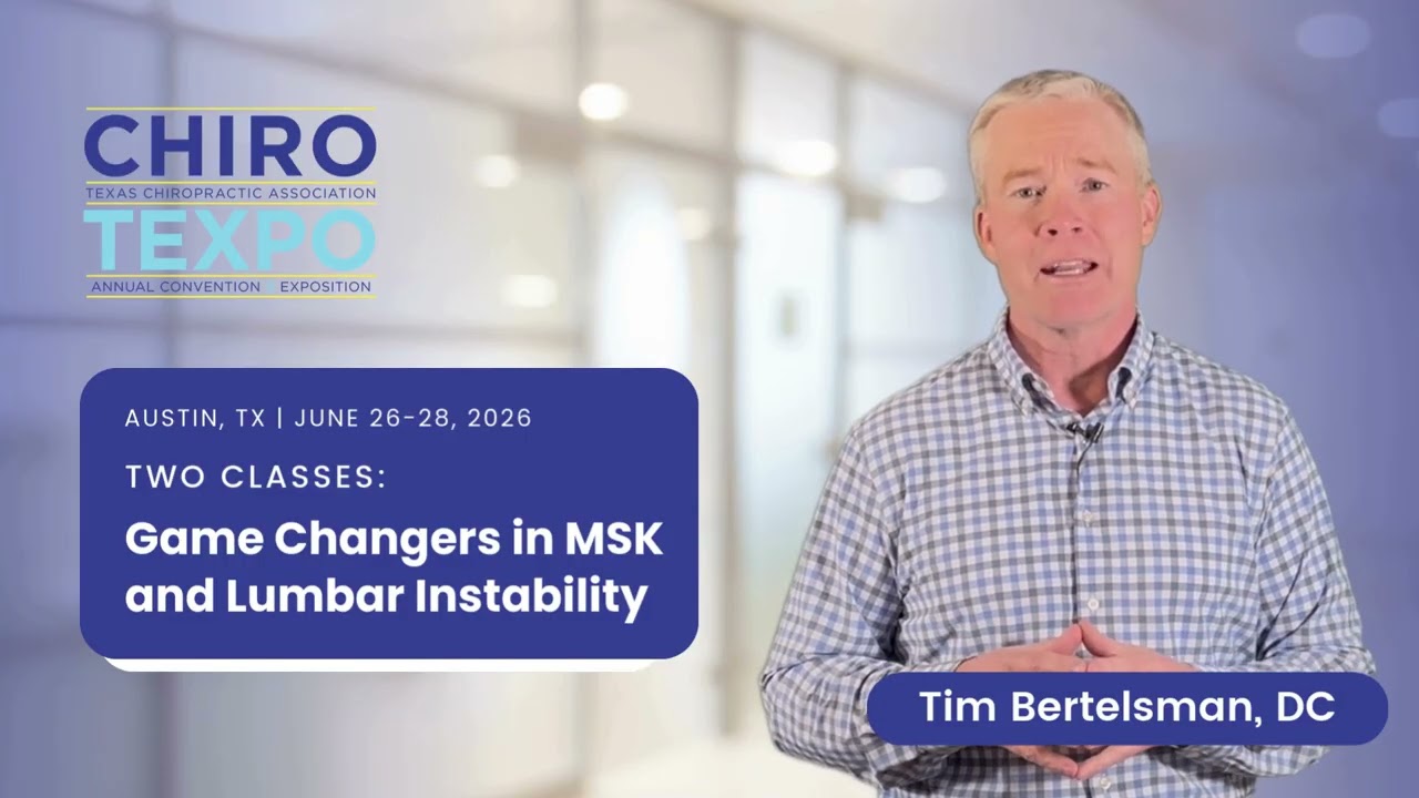 Dr. Bertelsman at the Chiro Texpo ‘26 | ChiroUp