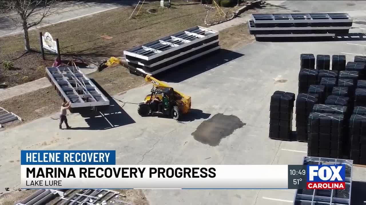 Lake Lure marina recovery progress