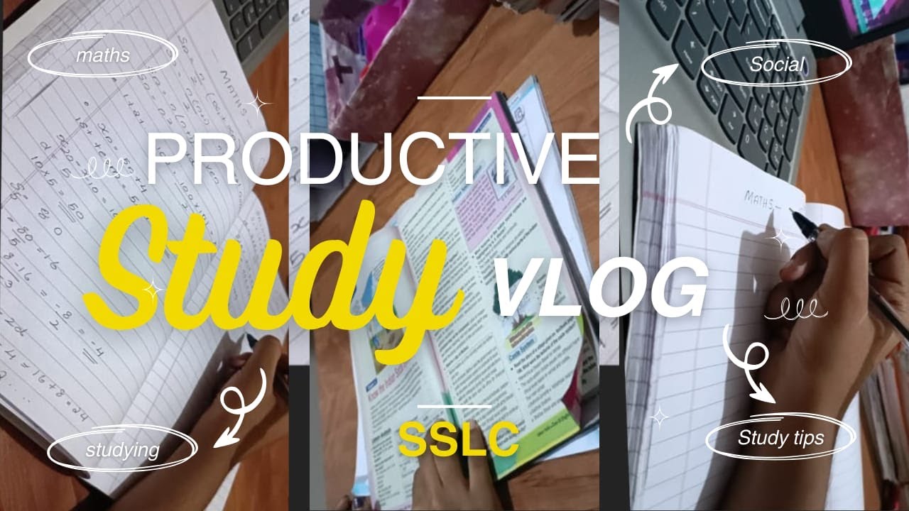 🌙 Night Study Vlog | Social Science & Maths | Sslc 📚✨