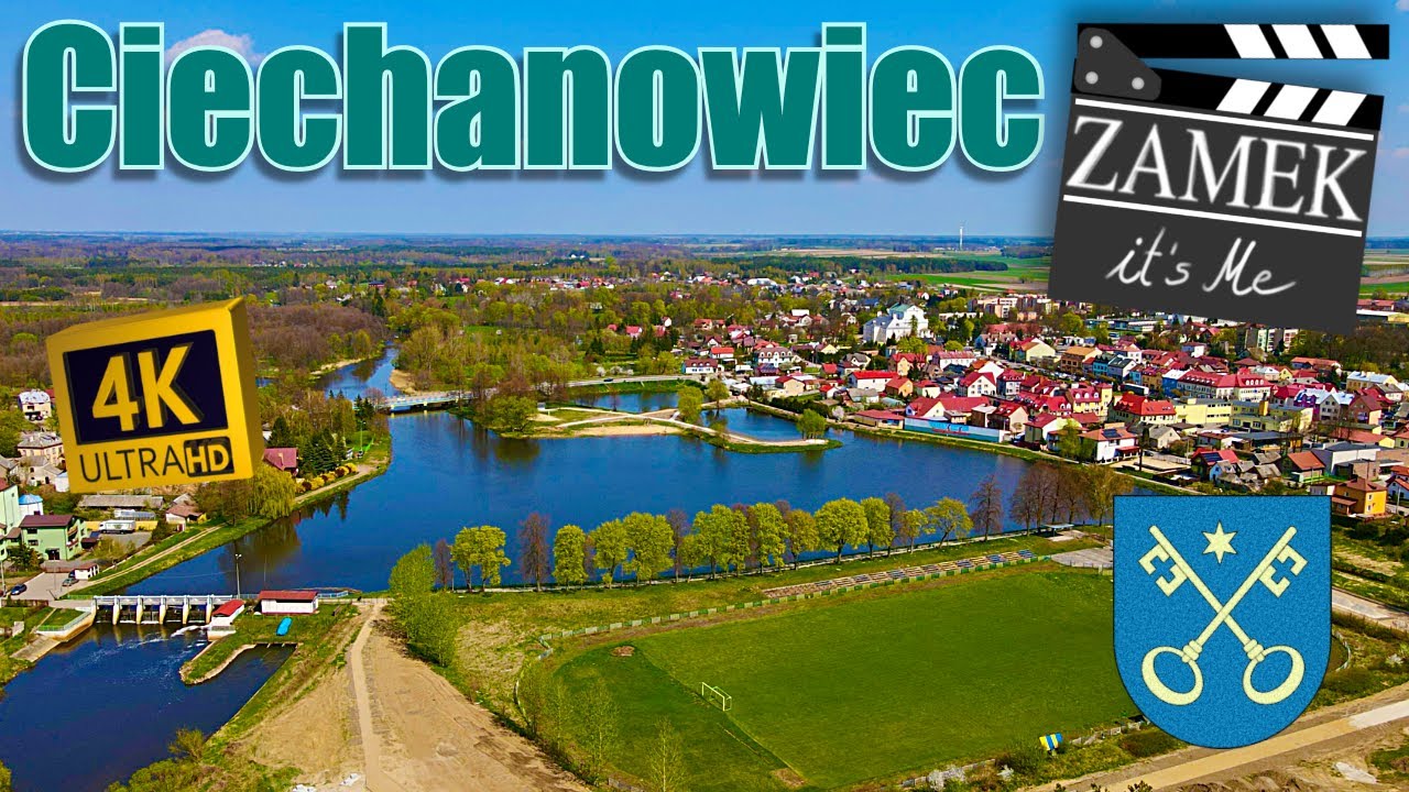 🇵🇱 Ciechanowiec z drona, drone 4K Aerial footage PL