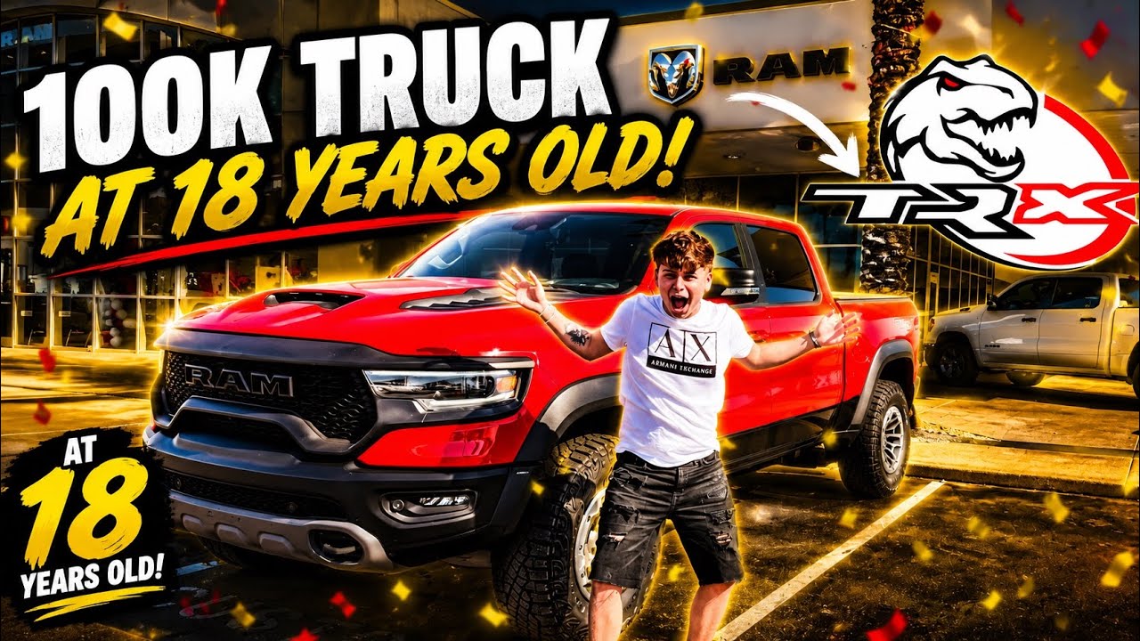 BUYING MY DREAM TRUCK AT 18! BRAND NEW $100,000 TRX RAM...