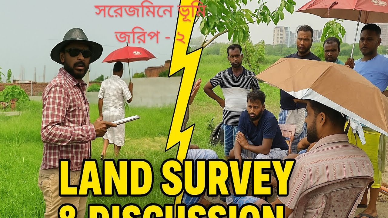 সরেজমিনে জমির পরিমাপ-২।। ভূমি জরিপ।। সীমানা নির্ধারণ।। ইছাপুরা বাজার।। পূর্বাচল।। ৩০০ ফিট।। জলসিড়ি।