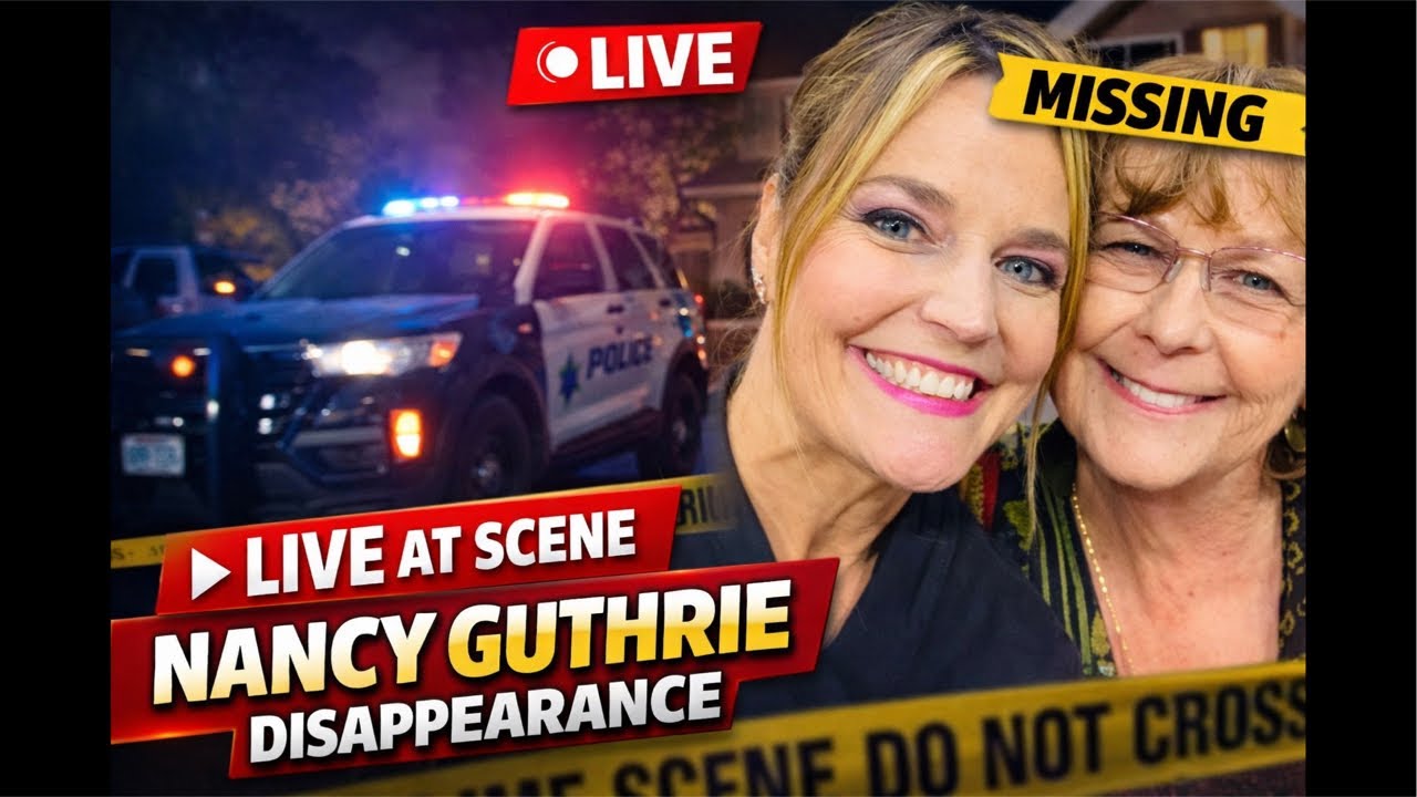 LIVE ON SCENE AT NANCY GUTHRIE HOME