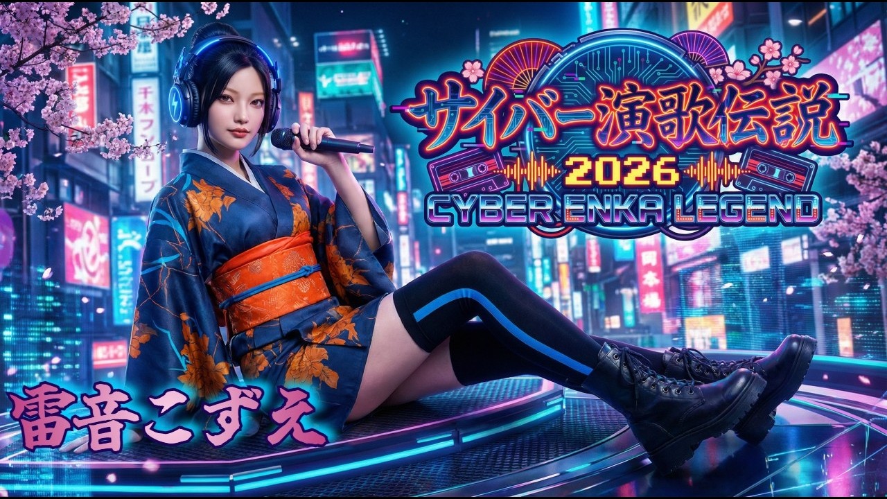 【MV】サイバー演歌伝説2026　CYBER ENKA LEGEND / 雷音こずえ