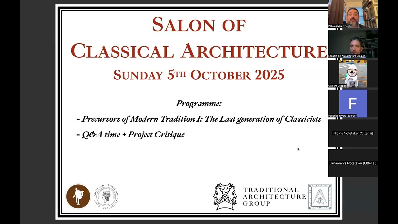 The Last Generation of Classicists (Salon of Classical Architecture, S02 - L02)