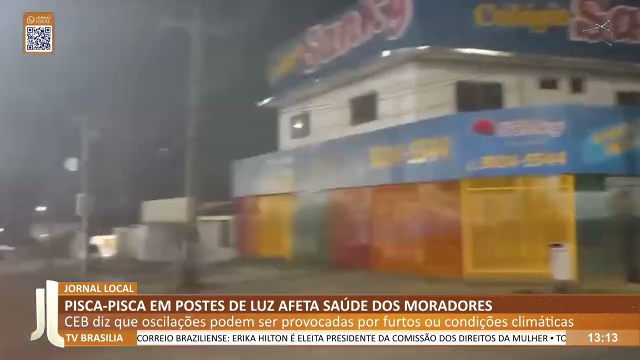 JL - Pisca-pisca em postes de luz afeta saúde dos moradores