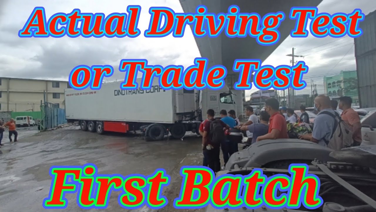 Actual Driving Test of Filipino Truck Driver's, hired by INTERCARGO.