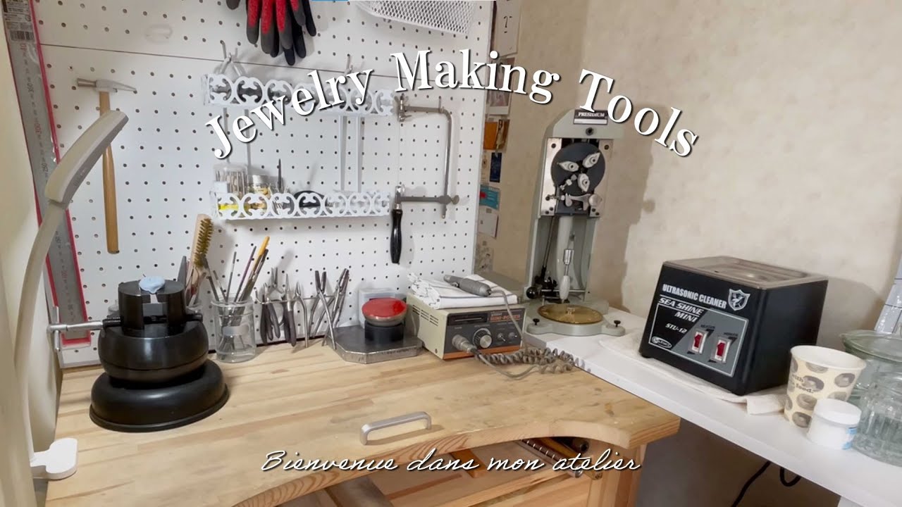 【アトリエ道具紹介】彫金ツールを集めて2年。ジュエリーを作るのに必要な道具たち。コスパ重視｜ジュエリーデザイナー｜作家｜ハンドクラフト｜Jewelry Making Tools