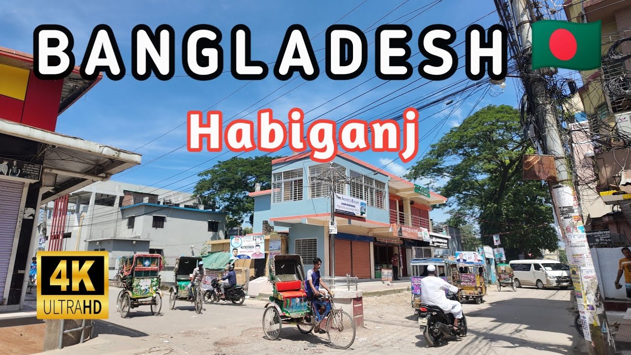 Bangladeshi 4K Walking Tour Sylhet City 24 || Habiganj Government Women's College Road Walking Tour