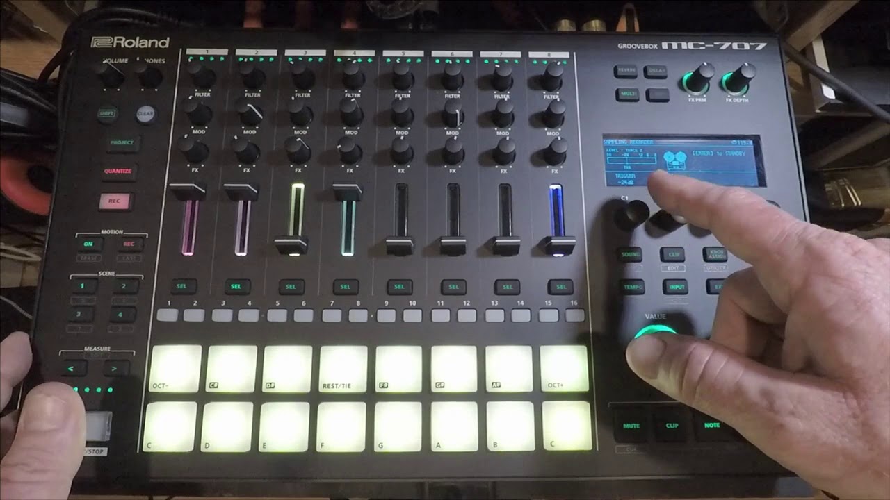 MC-707 Tutorial - Sample Import and Record