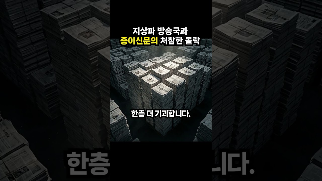 지상파 방송국과 종이신문의 처참한 몰락 (이슈딸깍)
