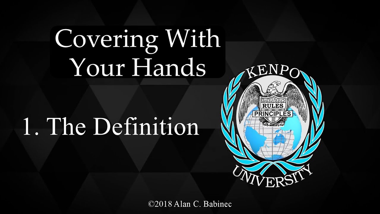 Covering with your hands