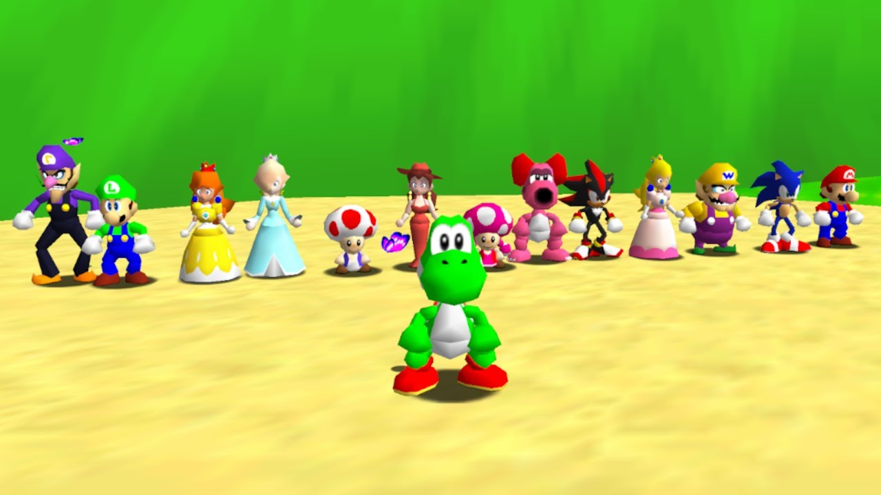 Super Mario 64 (14 Players) - Full Game 100% Walkthrough