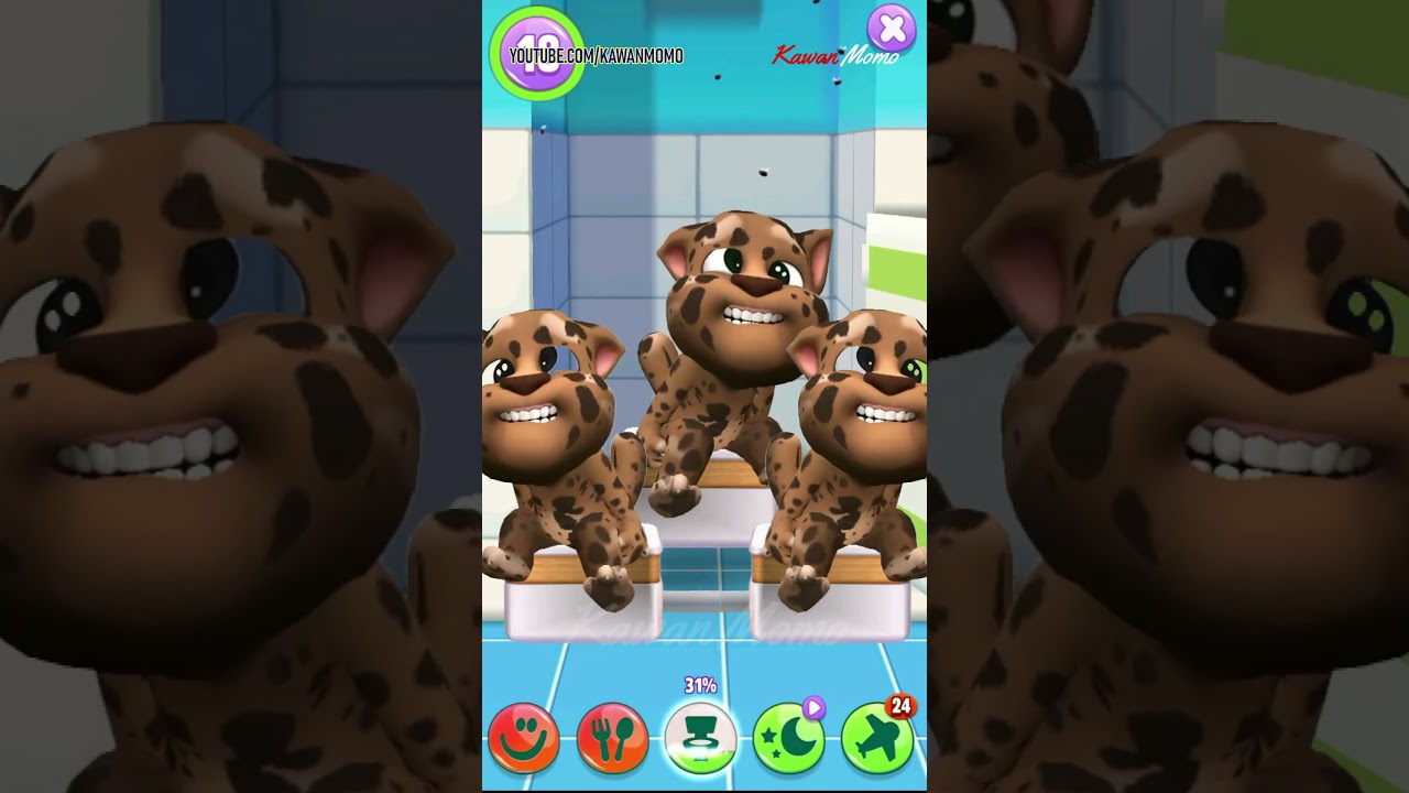My talking tom 2 VS My talking tom 2 || Talking Tom 2 Brown Poop in Bathroom