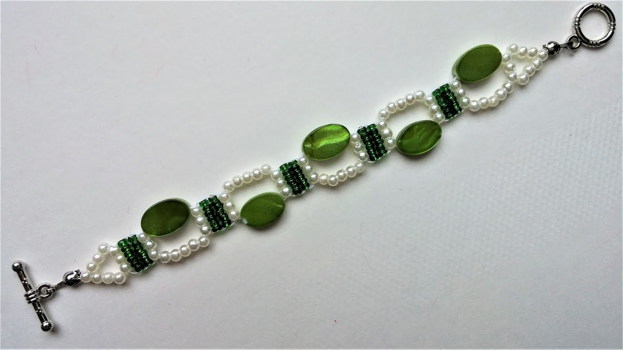 How to make a beaded bracelet . easy pattern for beginners