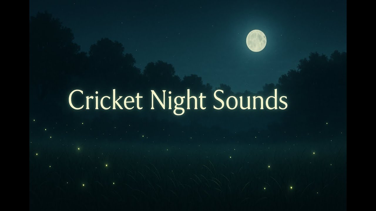 Cricket Night Sounds – 5 Minutes of Calm Nature Ambience | No Music