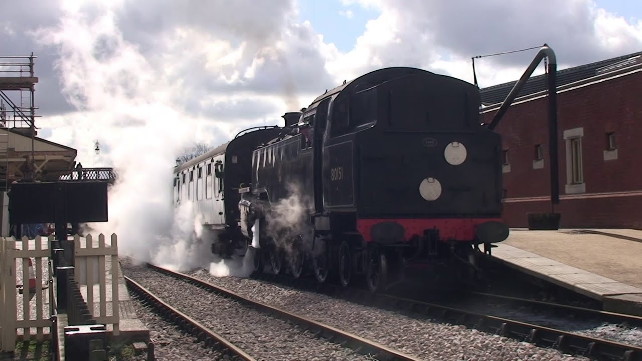 BR 80151, SR 473, SR 1638 Bluebell Railway. East Sussex. UK 2012.