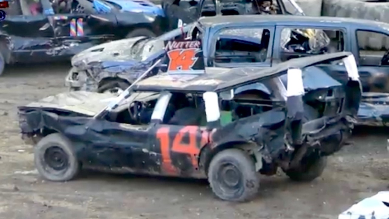 Heat 3 MWFA Demolition Derby Fayette County Fair July 28th, 2025 Hardcore Derby Most Wanted Fine Art