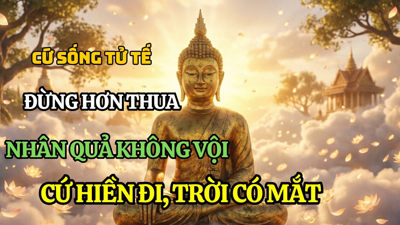 Cứ Sống Tử Tế, Đừng Hơn Thua | Nhân Quả Không Vội Nhưng Chưa Bao Giờ Sai | Phật Pháp Tâm An Lạc