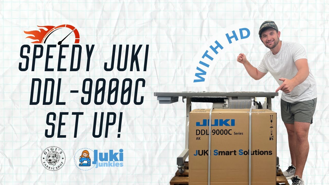 HOW TO SETUP THE JUKI DDL9000C (SPEED SET UP/ NO CUTS)
