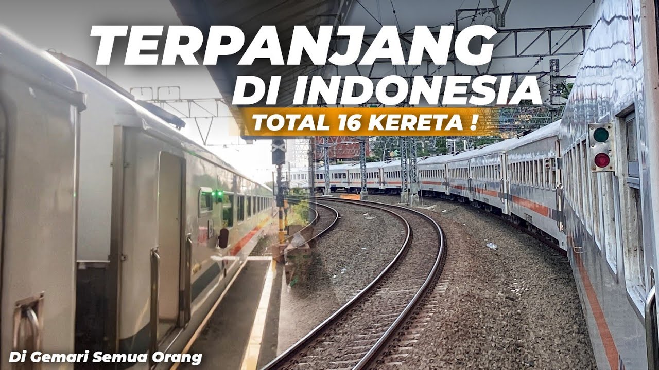 REKOR KERETA TERPANJANG DI INDONESIA ! Trip KA Gumarang Kelas Bisnis Jakarta - Surabaya Rp.320.000