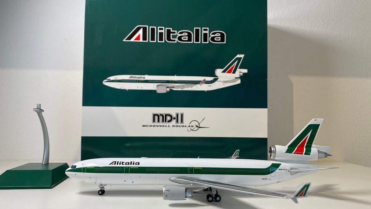 UNBOXING Jc Wings 1:200 Alitalia md-11 Reg. I-DUPD - LH2079 Unboxing and review