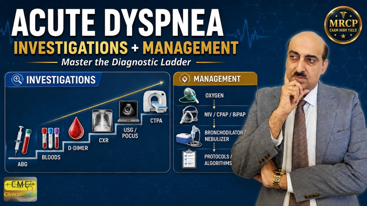 Acute Dyspnea: How to INVESTIGATE & MANAGE Patients (Module 4)?