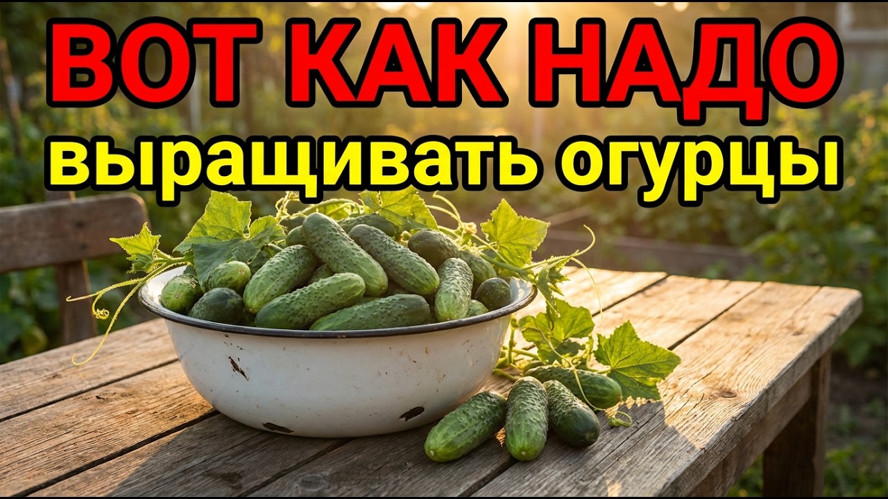 Огурцы от семечки до урожая &mdash; единственное видео, которое вам нужно!