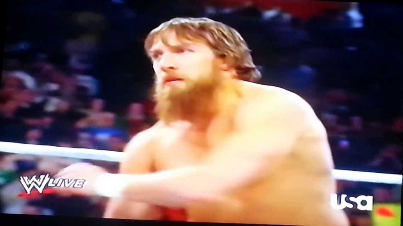 BIG E-LANKSTON HITS AJ LEE ON RAW 4/8/13