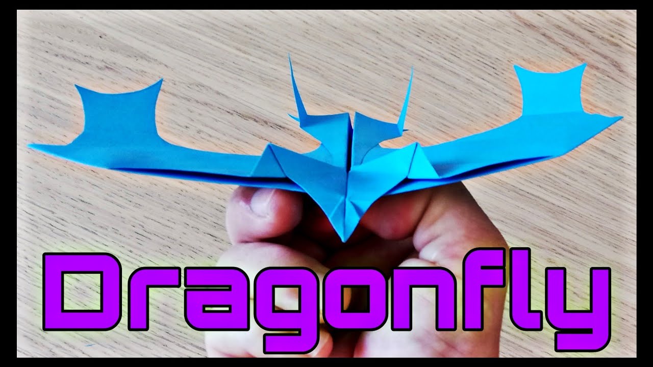 AVION DE PAPEL PAJARO como hacer un. AVION DE PAPEL DRAGONFLY