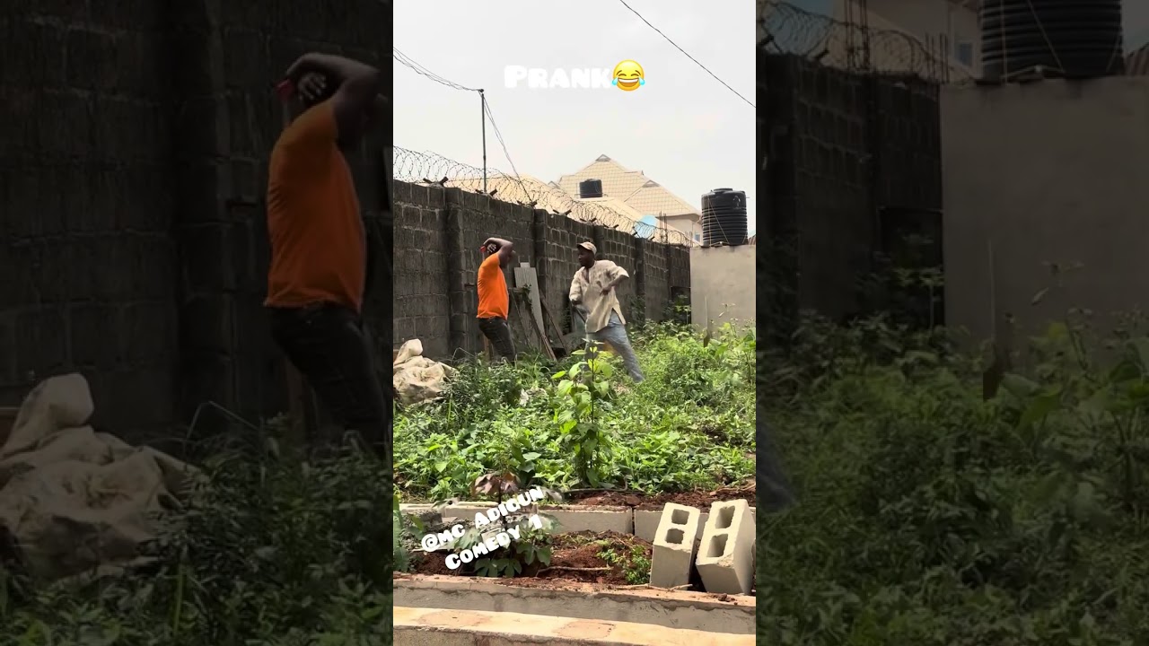 Prank on bricklayer 😂😂😂