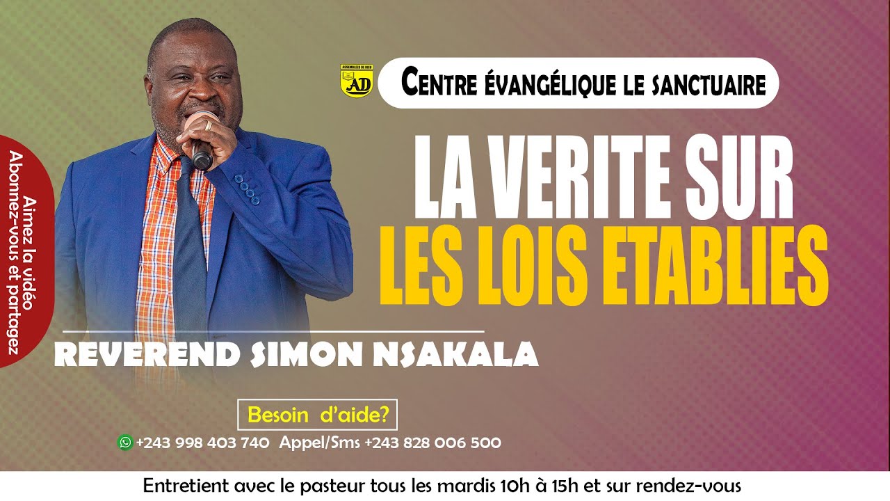 Briser les lois &eacute;tablies - R&eacute;v&eacute;rend Simon Nsakala