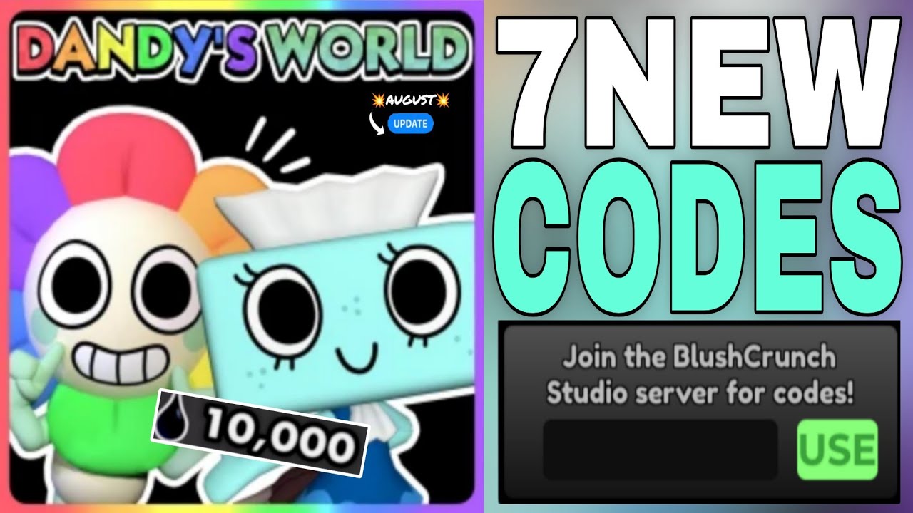 💥ОБНОВЛЕНИЕ!!💥 КОДЫ DANDY'S WORLD В ROBLOX ИЮЛЬ/АВГУСТ 2026 - КОДЫ DANDY'S WORLD - КОД DANDYS WORLD