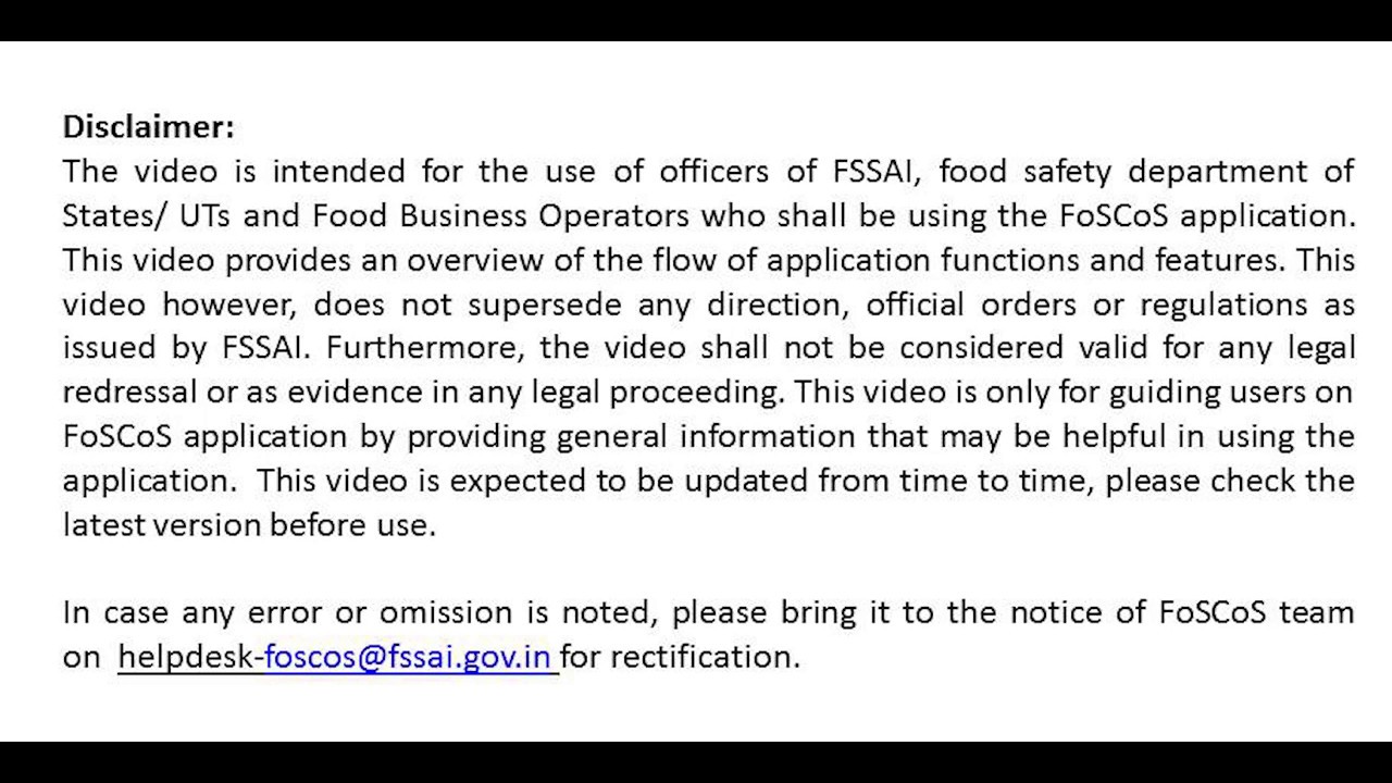 How to apply for Manufacturing License - Dairy Units, in FoSCoS | FSSAI