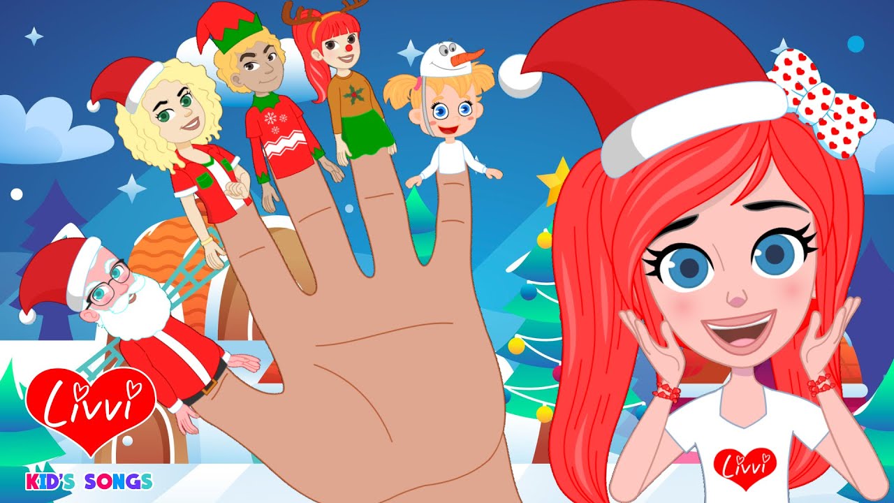 Christmas Finger Family Song | Fun Holiday Nursery Rhyme for Kids 🎄🎅