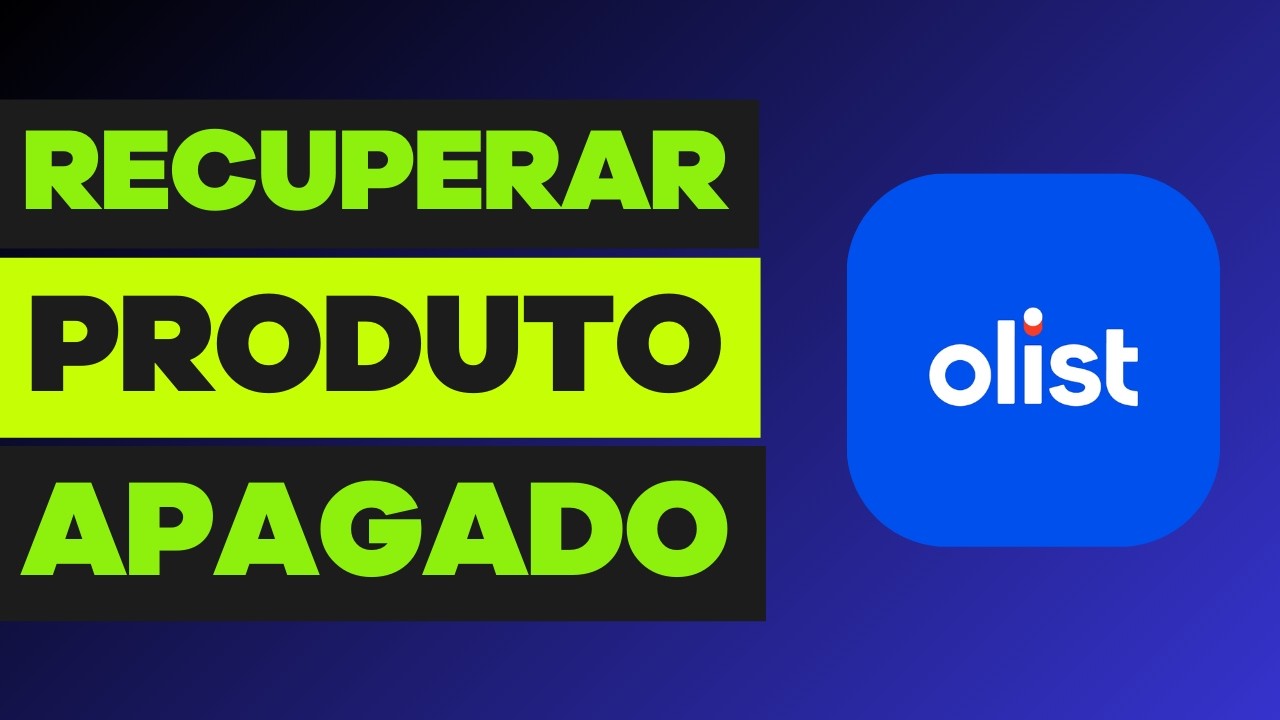 Como Recuperar Produto Excluído na OLIST Tiny | Restaurar Produto Apagado no ERP