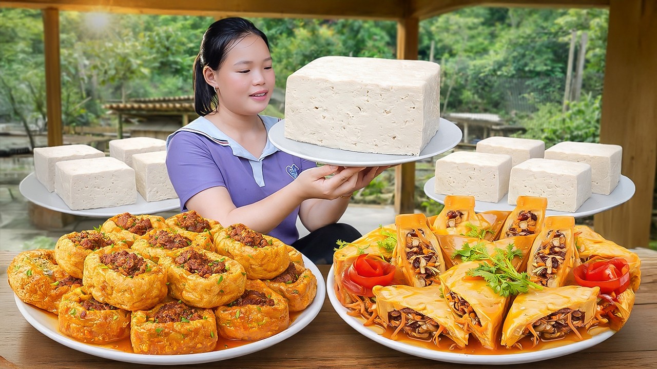 Dishes that Bring Back Memories of Home | Process of Making Pork-Stuffed Tofu at Home | Simple Life